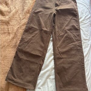 Oat New York Wide Leg Tan Pants